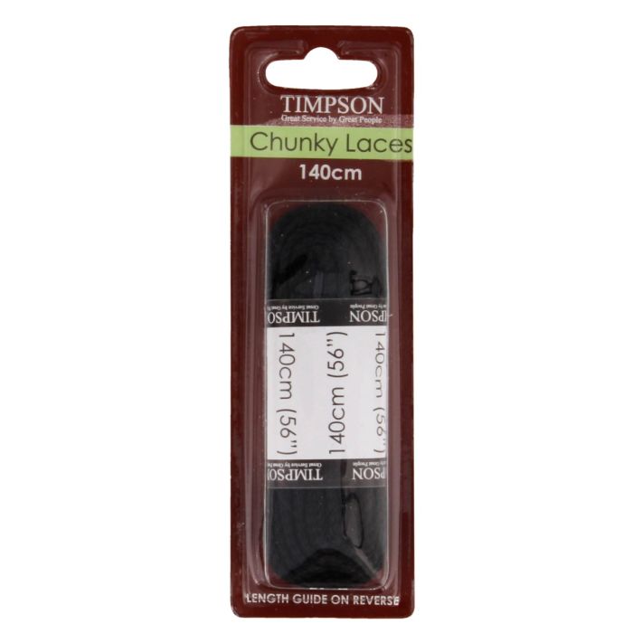 Black 140cm Round Boot Laces 8 10 pairs of eyelets