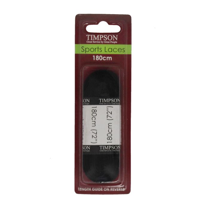 Sports Shoe Laces Black 180cm 10 12 pairs of eyelets