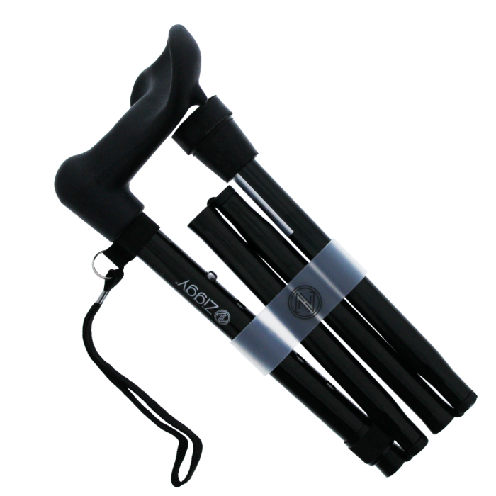 Anatomical Adjustable Folding Walking Stick Right Timpson