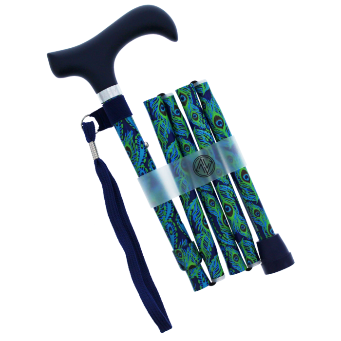 Handbag Peacock Folding Walking Stick Timpson