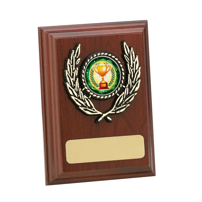 Rectangle Wooden Plaque Award Mahogany Timpson