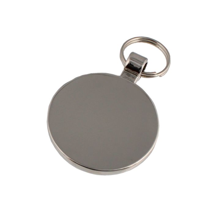 Silver Large Round Pet Tag Timpson