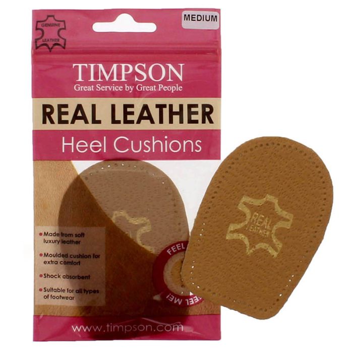 Real Leather Heel Cushions - Medium