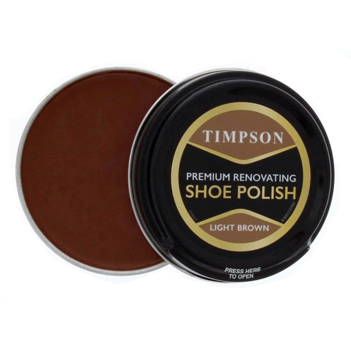 Light Brown Timpson Premium Renovating Shoe Polish (50ml)