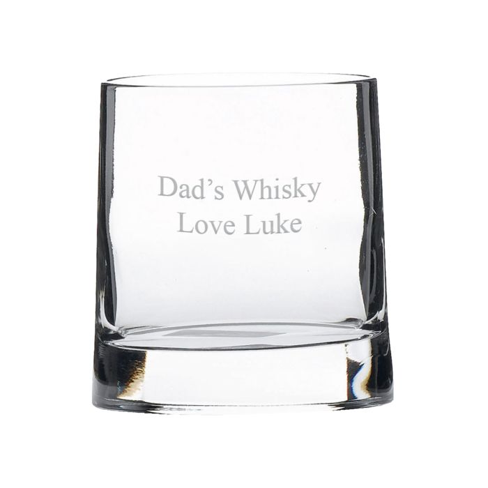 Personalised Engraved Whisky Glass MultiLine Timpson