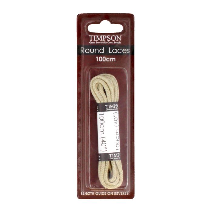 Boot Laces Cream Round Shoelaces Pair No Tie Shoelaces Round