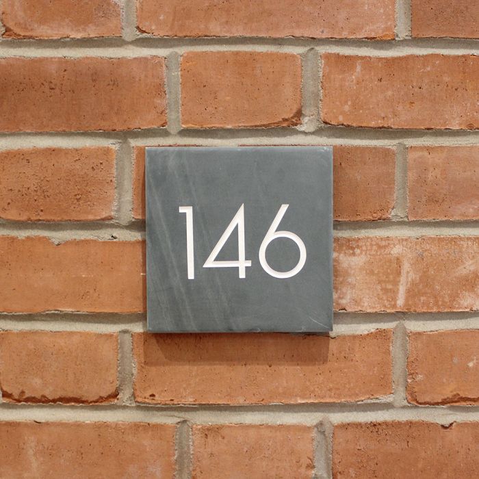 Slate Square House Number (15x15cm)