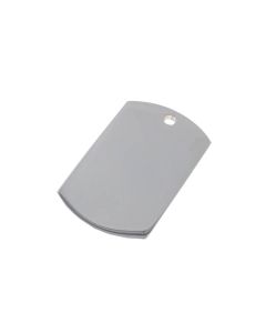 Photo Engraved Silver Dog Tag Large Timpson
