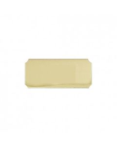 25mm x 13mm Silver or Gilt Self Adhesive Plate