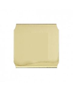 50mm x 50mm Silver or Gilt Self Adhesive Plate