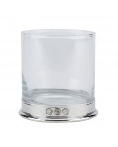 Pewter Base Whisky Glass