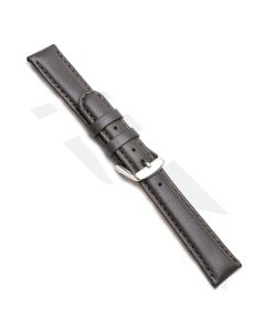 Leather Padded Watch Strap - Brown