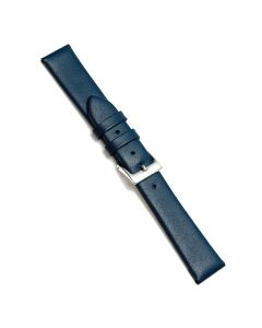 Superior Matte Leather Watch Strap - Navy