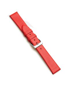 Superior Matte Leather Watch Strap - Red