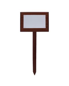 Wooden Memorial Stake with Acrylic Plate - (42cm)