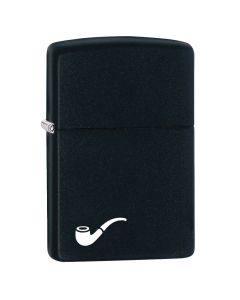 Black Matte Pipe Zippo Lighter (218PL)