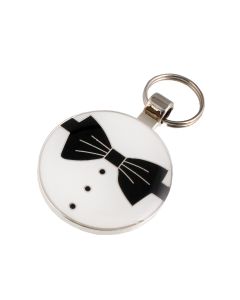Round Bow Tie Pet Tag 30mm,,