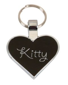Kitty Heart Shaped Cat Tag