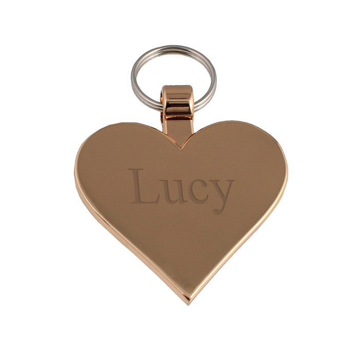 Rose shaped discount dog tag