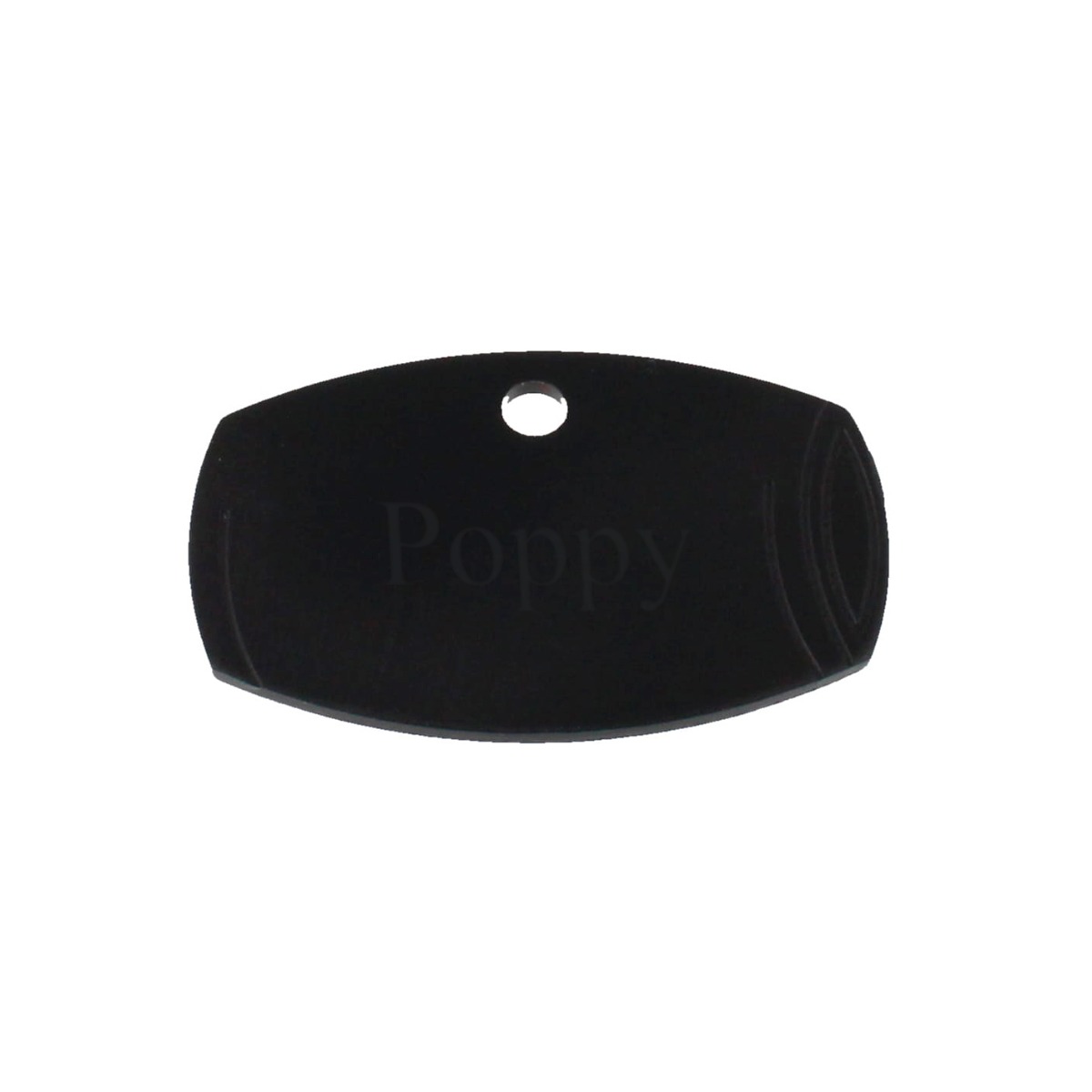 Black Engraved Pet Tag